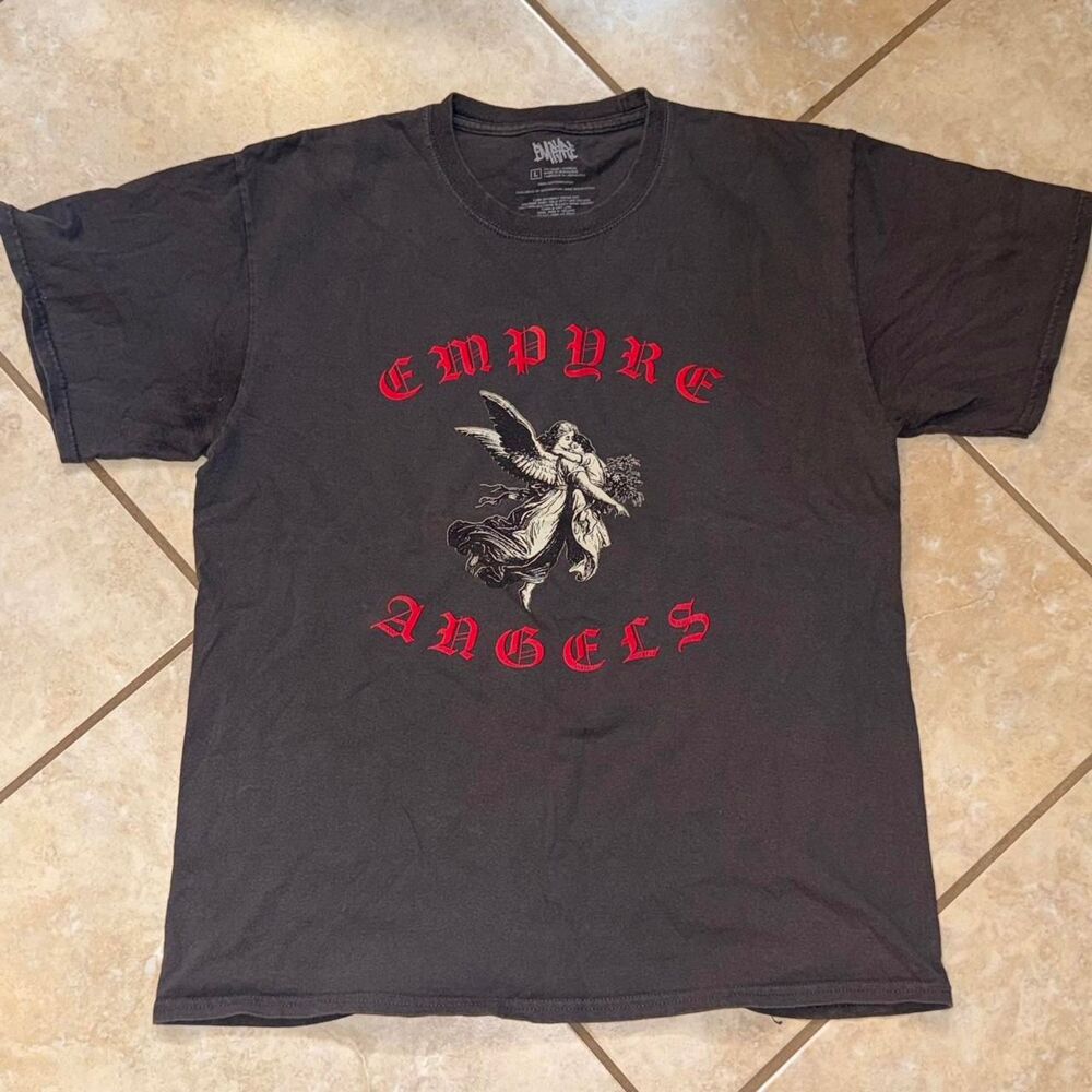 Empyre Men's Black and Grey T-shirt